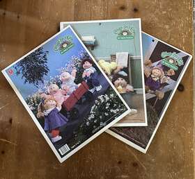 Milton Bradley 032244044830 Lot Of 3 1980s Cabbage Patch Kids 25 Piece Frame Tray Puzzle Cpk