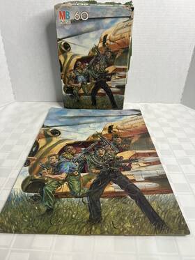 4856-2 Milton Bradley 032244048562 Vintage 1987 Gi Joe 60 Piece Puzzle Complete Mb Hasbro Euc Box P