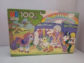 Milton Bradley 055540045769 Vintage 1985 My Little Pony 100 Piece Puzzle By Melton Complete