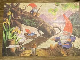 Milton Bradley 412897559439 David The Gnome Vtg Fantasy 250 Piece Puzzle