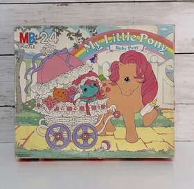 4569-6 Milton Bradley Vintage 1985 Gen 1 My Little Pony 24 Piece Puzzle Complete