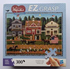 Milton Bradley 653569612179 Charles Wysocki Americana Young Patriots 300 Pc Ez Grasp Jigsaw Puzzle Mb