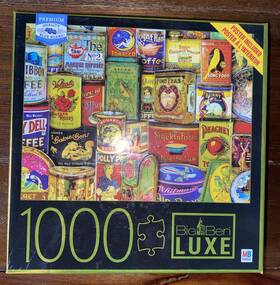 Milton Bradley 778988300855 Big Ben Luxe Antique Advertising 1000 Piece Puzzle Complete 27x20