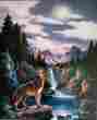 Moon-1500 Suns Out Inc Artist James Lee Jigsaw Puzzle-wolf Pieces-new-original Seal-made Usa 796780180833