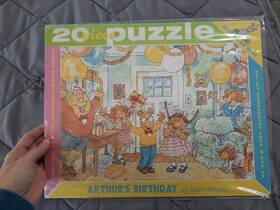 Mudpuppy 780735302358 Arthurs Birthday 20 Piece Frame Tray Puzzle Marc Brown Press 1999