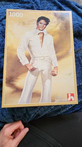 Nathan 254775507449 Vintage 1985 Elvis Presley 1000 Pc Puzzle By Certificate Of Authenticity