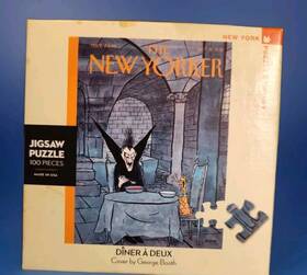 New York Puzzle Company 819844015367 The Yorker Magazine Mini 100 Pieces Dracula Open Box Contents Sealed
