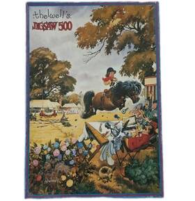Norman Thelwell 039546006012 Vtg Greys Thelwells Club Cartoon Equestrian 500 Jigsaw Puzzle
