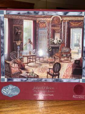 Parlor Puzzle 021081010092 John Oftbrien The Concert Room - 500pc. Jigsaw With Velvet