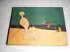 Pino-8 Pino 8 Vtg Modern Artist Joan Miro Foot Wooden Puzzle Spain Abstract 9pc 6 X 5