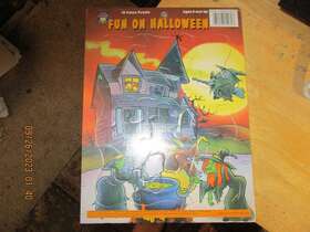 Playmore 070097152807 2002 12 Piece Halloween Scenes Puzzles 4 Pack New And Sealed