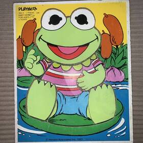 Playskool 032245002655 Vintage 1983 Baby Kermit Wooden Puzzle #265