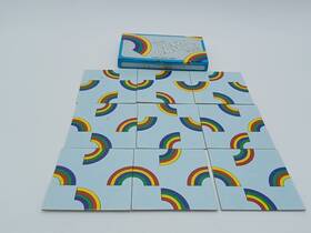 Price Stern Sloan 078814029104 The Crazy Rainbow Game 9 Piece Puzzle 1991 Complete