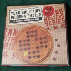 Professor Puzzle 818192020856 Grand Masters Yuan Solitaire Wooden Game By Educational