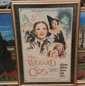 Psi Inc 009353005076 Wizard Of Oz Movie Poster Puzzle 1100 Pc 28x40 Framed Beautifully 1999