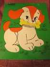 165-1 Puppy Playskool 9 Years Pieces Love Wooden 2 Puzzle 5 Vintage