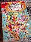 Puzzle Jaymar 20x28 Piece Map Educational Vintage Missing Picture