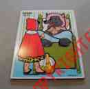 290-08 Puzzle Wooden Red Vintage Pieces Playskool 13 Hood Riding