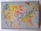 Pzl1124 Springbok Land Of Plenty United States Map Puzzle Pc Kid