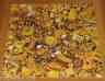 Pzl2454 Yellow Collage Assembled Vtg Frame Puzzle Presenting Spy Springbok