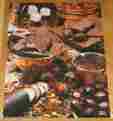 Pzl4130 Springbok Dreamy Creamy Chocolate Food Puzzle Vintage Hallmark Assembled