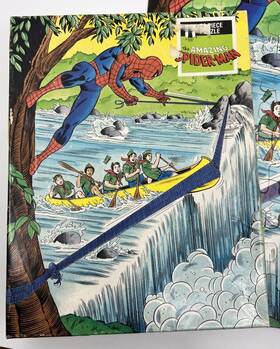 Rainbow Works 033500047565 Vintage The Amazing Spider-man 63 Jigsaw Puzzle With Box Canoe