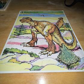 75901-1 Rainbow Works Frame Tray Puzzle Prehistoric Animals Dinosaur T Tyrannosaurus Rex