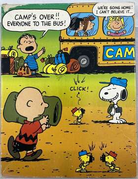 75912-5 Rainbow Works Snoopy And Friends Jigsaw Puzzle 63 Pieces 1975 Vtg