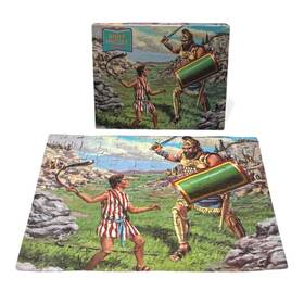 75913-1 Rainbow Works David And Goliath Puzzle 100 Pc 11.5 Inch X 15 1980s Complete Vtg