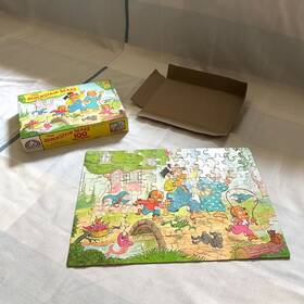 Random House Happy Group 038457802526 The Berenstain Bears Jigsaw Puzzle At Lake 100 Pieces 11.5 Inch X 16.2 1988