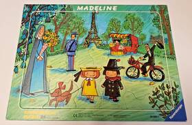 Ravensburger 005556066650 Tray Puzzle Madeline Visits Paris 25 Pieces 1991 W Germany