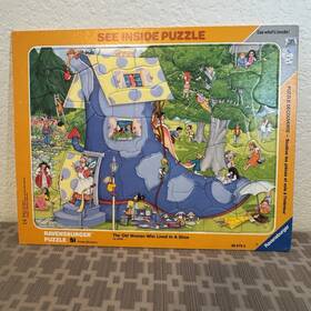 Ravensburger 005556066759 See Inside Puzzle The Old Woman Who Lived In A Shoe 1993 51 Pieces