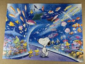 Ravensburger 005556130740 Vtg 97 Snoopy In Aquarium 300 Pc Puzzle Hard To Find A Joy Do