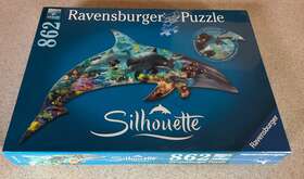 Ravensburger 005556161546 Silhouette Dolphin 2015 862 Piece Jigsaw Puzzle Sealed