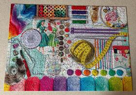 Ravensburger 005556161911 Needlework 2019 1000 Piece Jigsaw Puzzle Complete