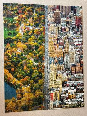 Ravensburger 005556162543 Divided Town 2016 1500 Piece Jigsaw Puzzle Complete