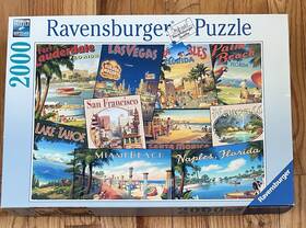 Ravensburger 005556166800 Vintage Vacations 2012 2000 Piece Jigsaw Puzzle