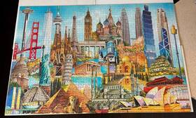 Ravensburger 005556170524 World Famous Buildings 2006 3000 Piece Jigsaw Puzzle Complete