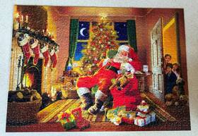 Ravensburger 005556190386 Santas Caught 2011 1000 Piece Jigsaw Puzzle 100% Complete