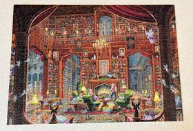 Ravensburger 005556191833 Sanctuary Of Knowledge 2009 1000 Piece Jigsaw Puzzle Complete