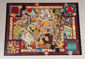 Ravensburger 005556194063 Vintage Games 2014 1000 Piece Jigsaw Puzzle 100% Complete