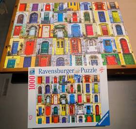 Ravensburger 005556195244 Inch Doors Of The World 1000 Piece Puzzle #195244 Complete In Box