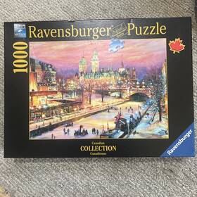 Ravensburger 005556198689 Canadian Collect Ottawa Winterlude Festival 1000 Pc 27x20 Complete