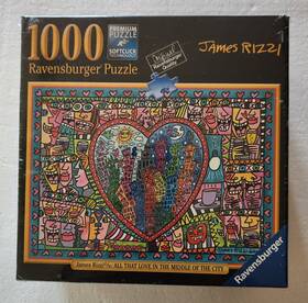 Ravensburger 005556811250 1000 Piece Puzzle James Rizzi All That Love In The Middle City Nib