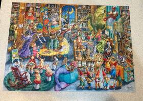 Ravensburger 005556819881 Midnight Library 2019 1000 Piece Jigsaw Puzzle 100% Complete