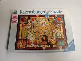 Ravensburger 445057967914 2014 Vintage Games 1000 Piece Jigsaw Puzzle Complete Euc