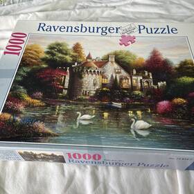 Ravensburger 666073158262 Puzzle 1000 Pcs. Hidden Lake Chateau 27 9/16 Inch X 19 11/16