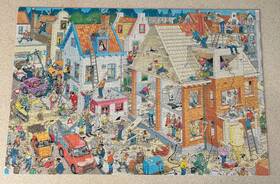 Ravensburger 710126174616 Van Haasteren Building Site 2014 Jumbo 1500 Piece Jigsaw Puzzle Complete
