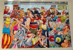 Ravensburger 710126191569 Wasgij #28 Dropping Weight 2017 Jumbo 1000 Piece Jigsaw Puzzle Complete