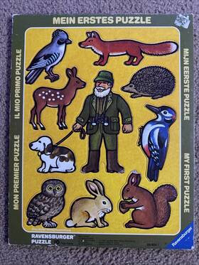 Ravensburger My First Puzzle 005556060047 Vintage 1981 Mein Erstes Otto Maier Animals